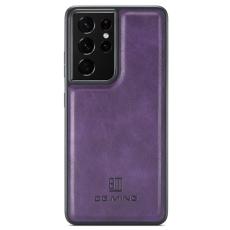 DG.MING - DG.MING Mobilskal till Samsung Galaxy S21 Ultra 5G L&auml;der Coating Lila