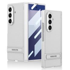 GKK - GKK Samsung Galaxy Z Fold7 Fodral Kickstand PU PC - Vit