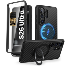 SupCase - SupCase Mobilskal F&ouml;r Galaxy S26 Ultra Magsafe Cosmo Aramid - Svart