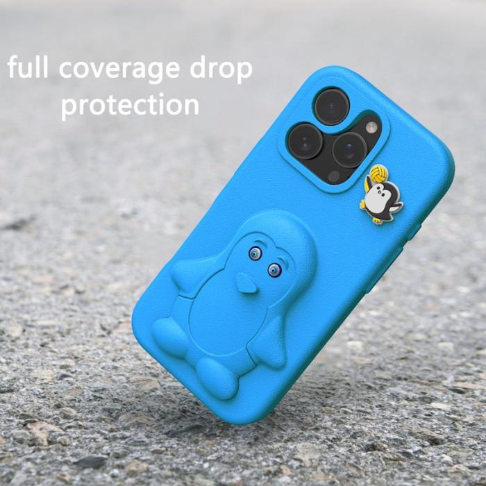 OEM - Penguin Mobilskal till iPhone 14 Pro Max Kickstand Stöttålig EVA - Blå
