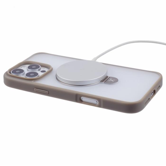 X-Level - X-LEVEL PITHY STONE II Mobilskal till iPhone 16 Pro Magnetiskt Grå