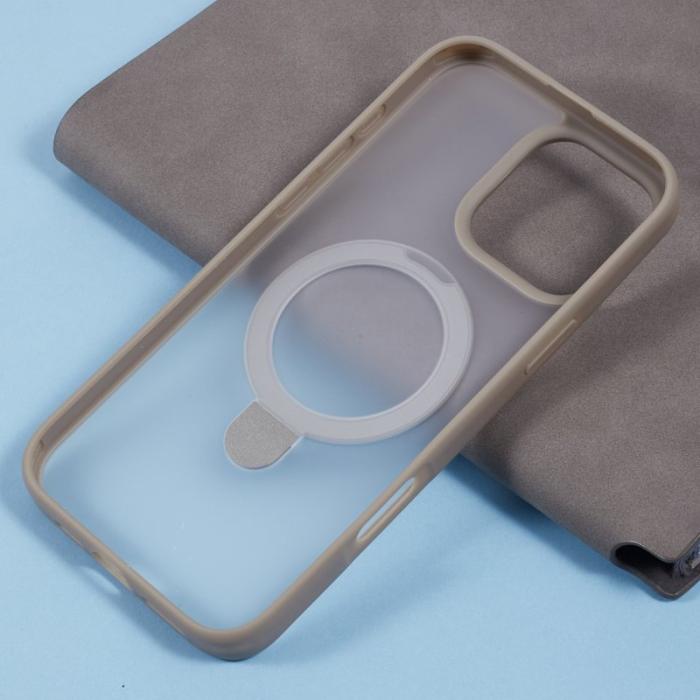 X-Level - X-LEVEL PITHY STONE II Mobilskal till iPhone 16 Pro Magnetiskt Grå