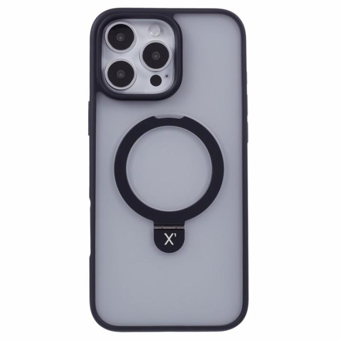 X-Level - X-LEVEL PITHY STONE II Mobilskal till iPhone 16 Pro Magnetiskt Svart