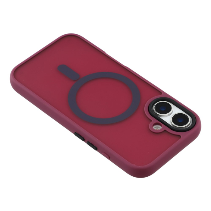 A-One Brand - iPhone 17 Mobilskal MagSafe Skin Touch - Vinröd