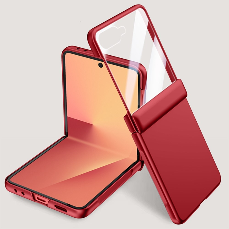 Galaxy Z Flip 7 Mobilskal Hard PC Hinge Protection - Röd | 2353 | AlltMobil