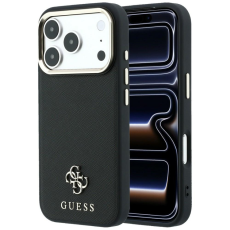 Guess - Guess Mobilskal F&ouml;r iPhone 18 Pro Max/17 Pro Max Magsafe Saffiano Small 4G Logo