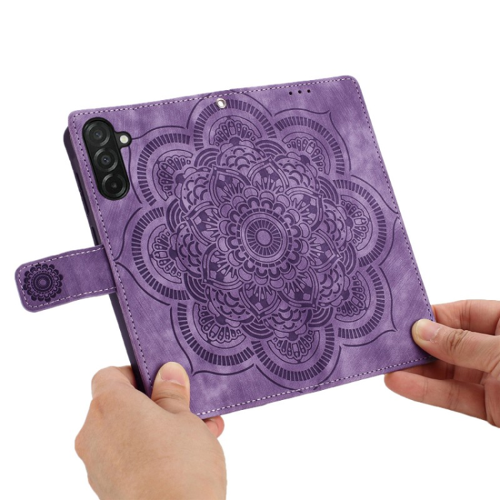 WANLONFENG - WANLONFENG Galaxy A26 Plånboksfodral med 2Pcs Härdat Glas MTL