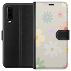 iSecrets - Plånboksfodral till Huawei P30 med fejdande blommor