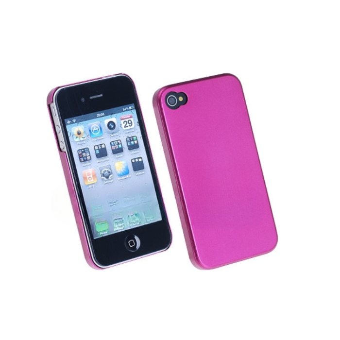 OEM - Aluminium Metal skal till iPhone 4S/4 (Magenta)