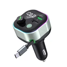 OEM - Billaddare 65W Snabbladdningsadapter med Bluetooth-Kompatibel MP3-Spelare GZ11