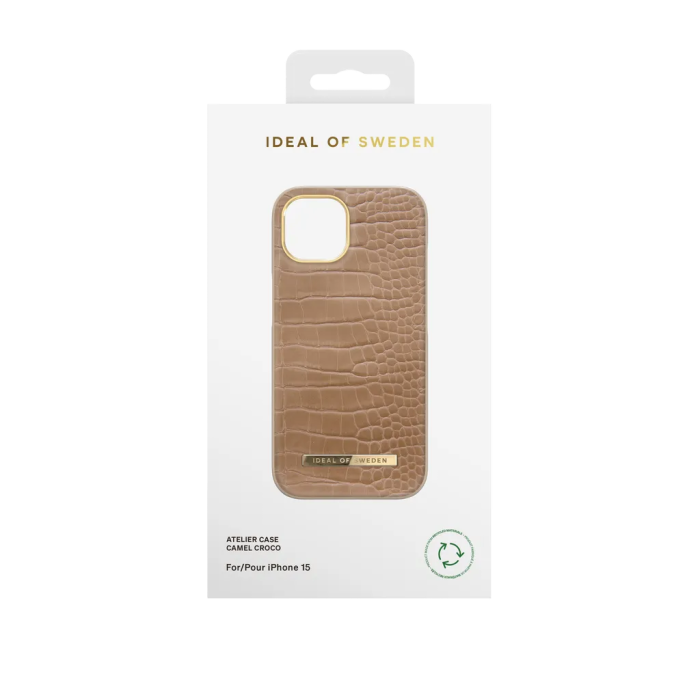 iDeal of Sweden - iDeal of Sweden iPhone 15 Mobilskal Atelier - Camel Croco