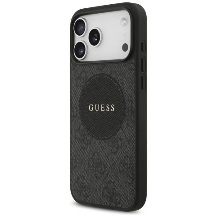 Guess - Guess iPhone 17 Pro Max Mobilskal MagSafe 4G Circle Classic Logo - Svart