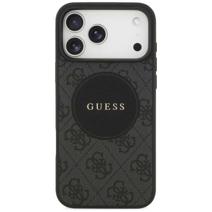 Guess - Guess iPhone 17 Pro Max Mobilskal MagSafe 4G Circle Classic Logo - Svart