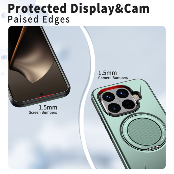 A-One Brand - Xiaomi 15T Pro Mobilskal Magsafe Rotating Kickstand TPU + PC