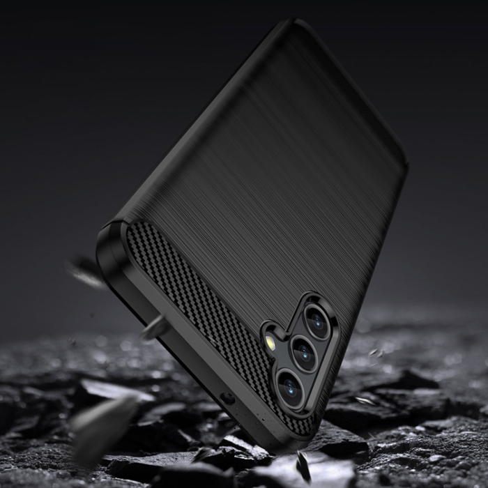 OEM - Galaxy A14 5G Skal Carbon Silicone Flexible - Svart
