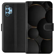 Gustaf - Pl&aring;nboksfodral till Samsung Galaxy A32 5G med Lyxig Cirklar