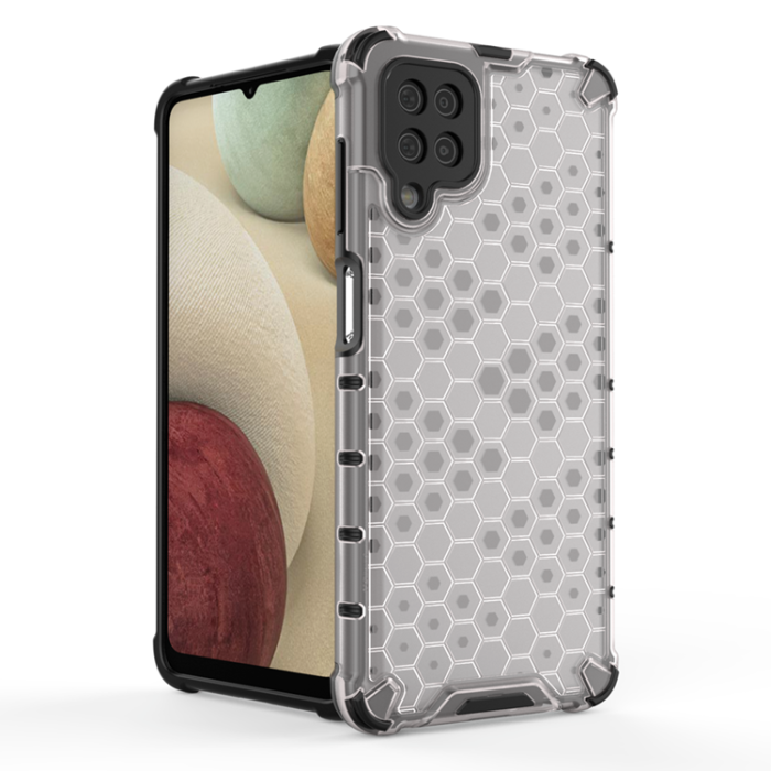 OEM - Galaxy A12/M12 Skal Honeycomb Armor - Svart