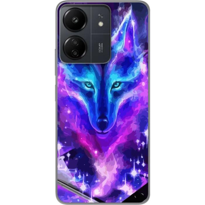 iSecrets - Mobilskal till Xiaomi Redmi 13C med Neon Varg