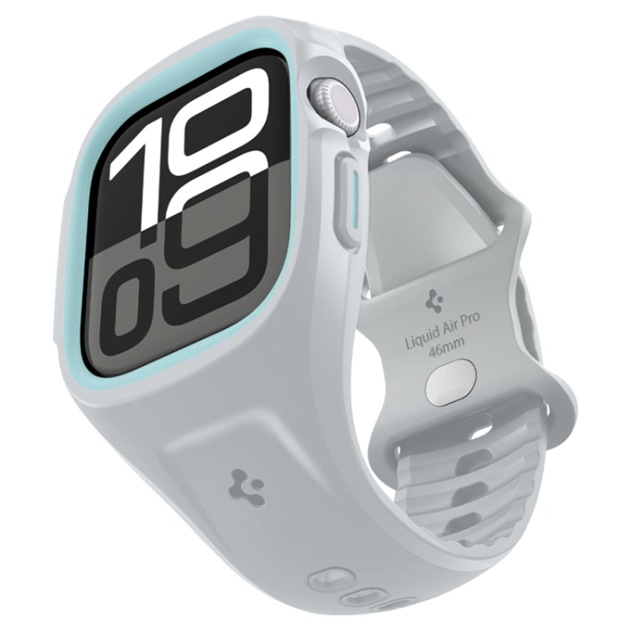 Spigen - Spigen Apple Watch 46mm Series 10 Armband Liquid Air Pro - Vit