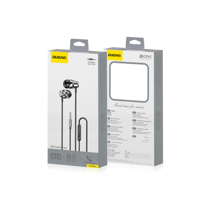 Dudao - Dudao In-Ear Hörlurar Trådbundena 3.5mm Mini Jack X10PRO
