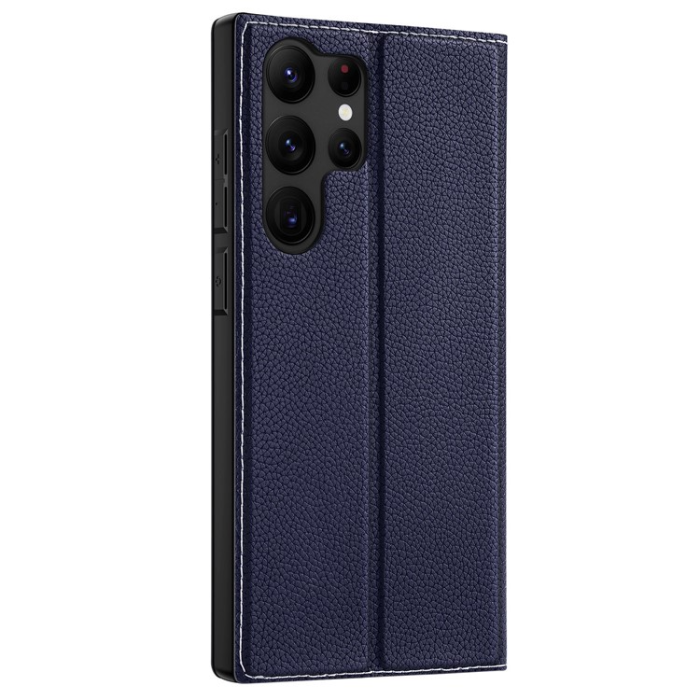 Dux Ducis - Dux Ducis Galaxy S23 Ultra Plånboksfodral Skin X2 Magnetic - Blå