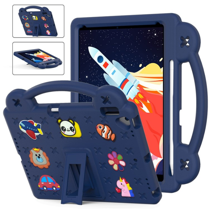A-One Brand - iPad 10.2 (2021/2019/2020) Skal EVA Kickstand Shockproof - Mörkblå