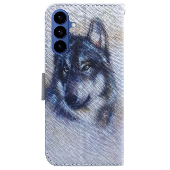 OEM - Samsung Galaxy S26 Plånboksfodral Mönstertryck Konstläder - Wolf