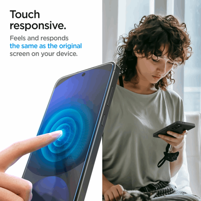 Spigen - [2-Pack] Spigen Galaxy A56 5G/S24 FE Härdat glas Skärmskydd EZ-Fit