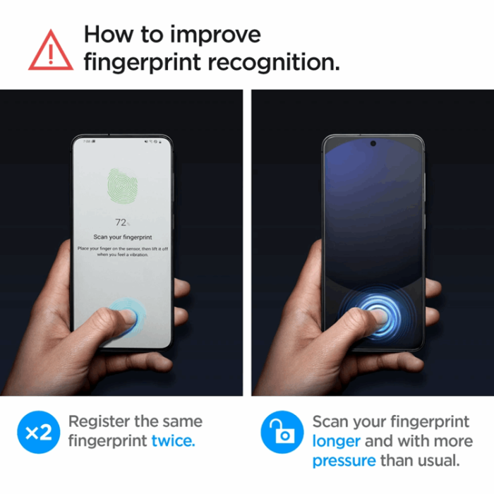 Spigen - [2-Pack] Spigen Galaxy A56 5G/S24 FE Härdat glas Skärmskydd EZ-Fit
