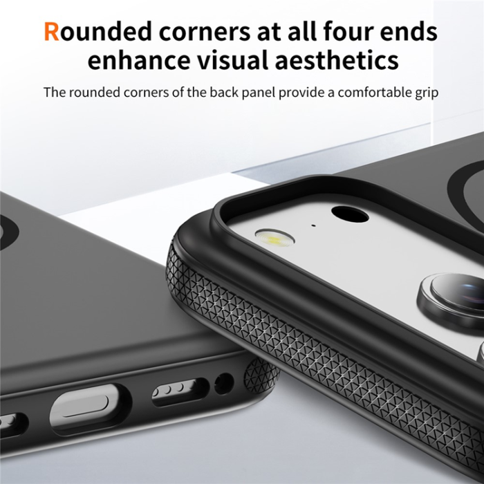 A-One Brand - iPhone 17 Pro Max Mobilskal MagSafe PC + TPU Shockproof - Svart