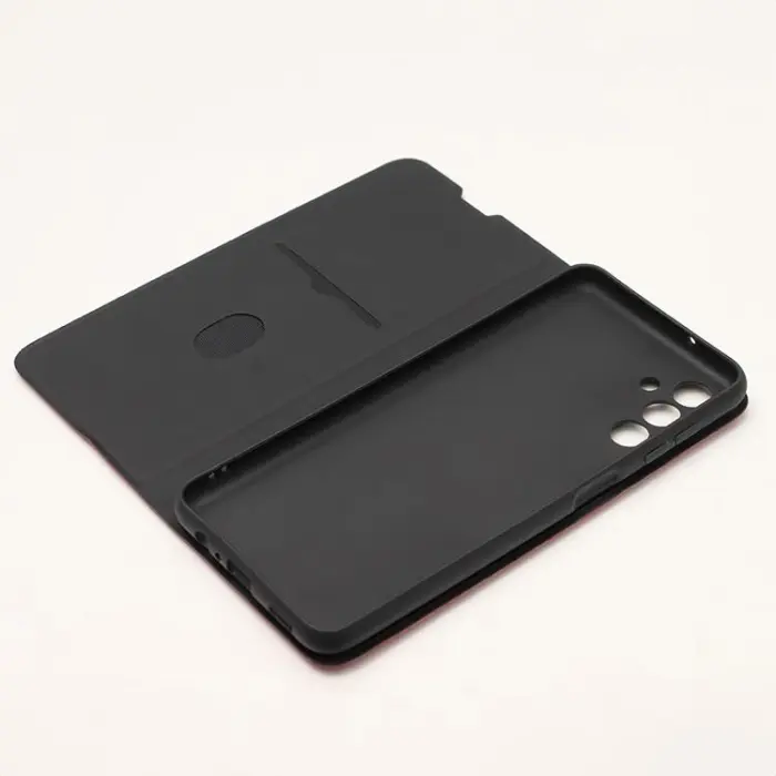 OEM - Xiaomi Redmi Note 13 5G Plånboksfodral Smart Soft - Vinröd
