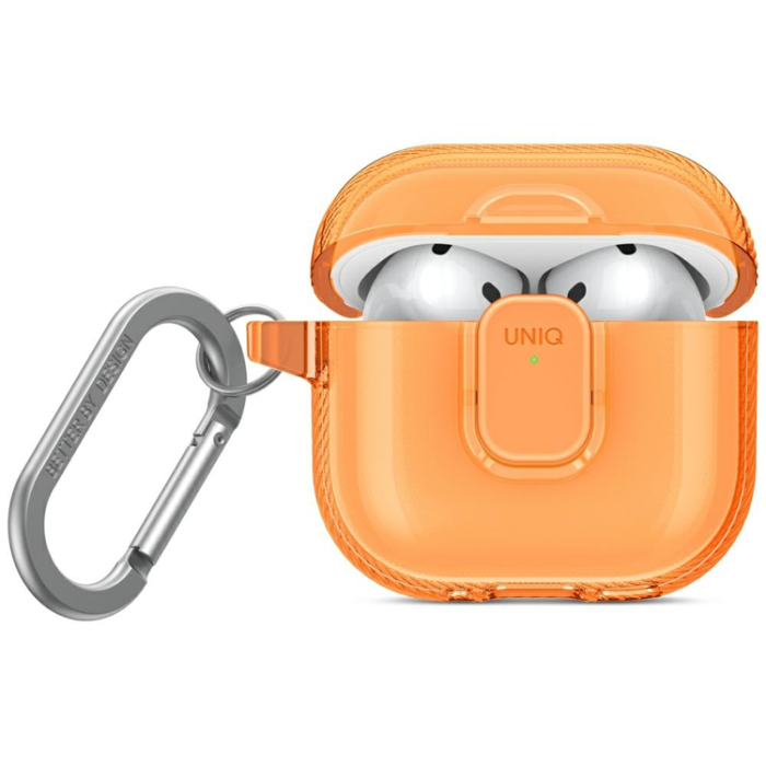 UNIQ - UNIQ AirPods 4 Skal Glase Pro Lock - Orange