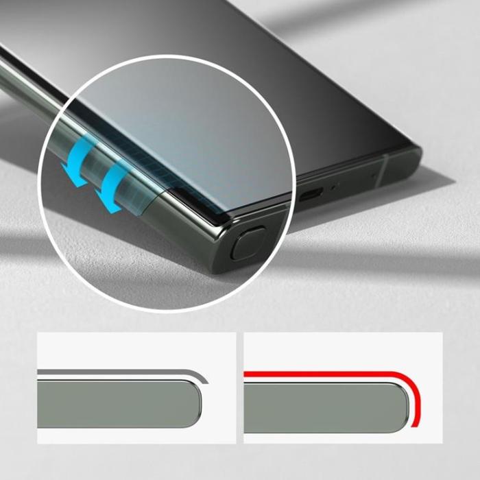Ringke - Ringke Galaxy S23 Ultra Härdat Glas Skärmskydd TG Privacy