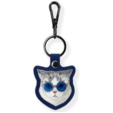 NIMMY - Nimmy AirTag Skal Glasses Cool Cat - Blå