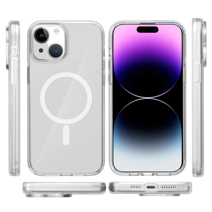 A-One Brand - iPhone 15 Plus Mobilskal MagSafe - Transparent
