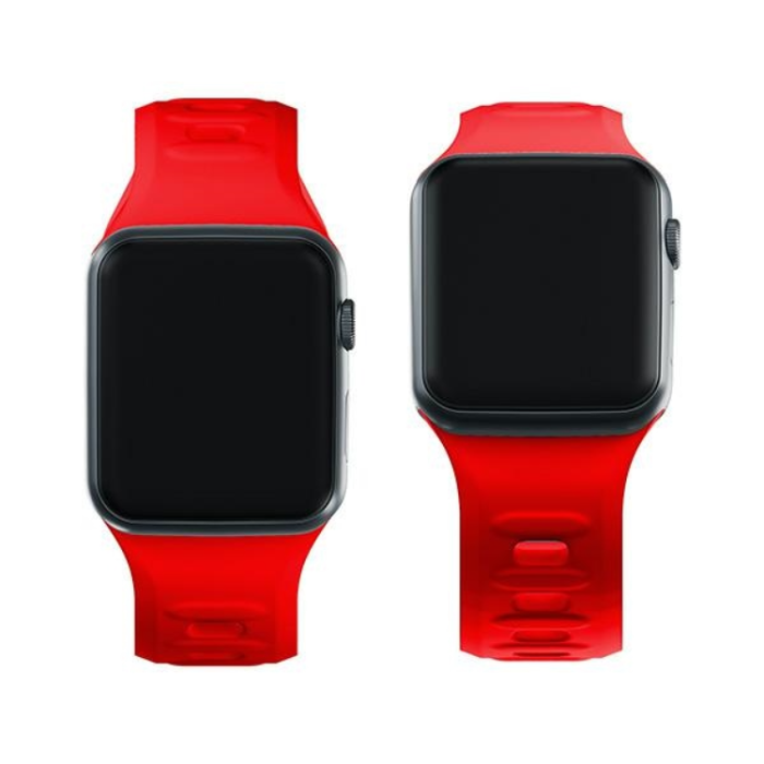 3MK - 3mk Apple Watch (38/40/41mm) Armband Silikon - Röd