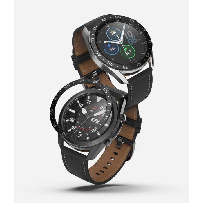 UTGATT5 - RINGKE Bezel Styling Galaxy Watch 3 (45mm) - Stainless Black