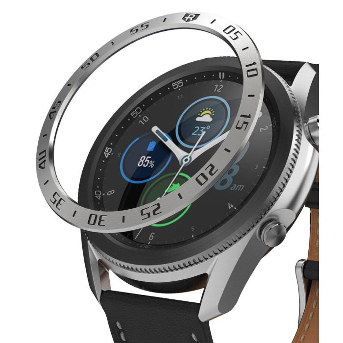 UTGATT1 - RINGKE Bezel Styling Galaxy Watch 3 (45mm) - Stainless Silver