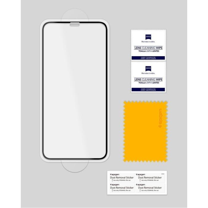 Spigen - Spigen FC Härdat Glas Skärmskydd iPhone X/XS/11 Pro - Svart