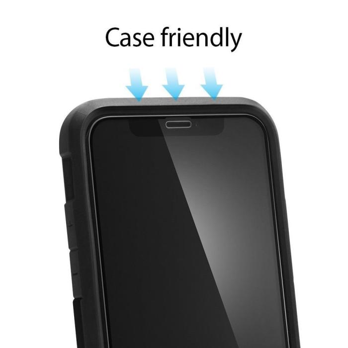 Spigen - Spigen FC Härdat Glas Skärmskydd iPhone X/XS/11 Pro - Svart