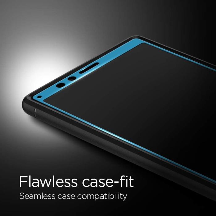 UTGATT5 - Spigen Härdat Glas Fc Sony Xperia 1 Svart