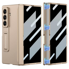 GKK - GKK Galaxy Z Fold 7 Mobilskal Kickstand med Härdat glas