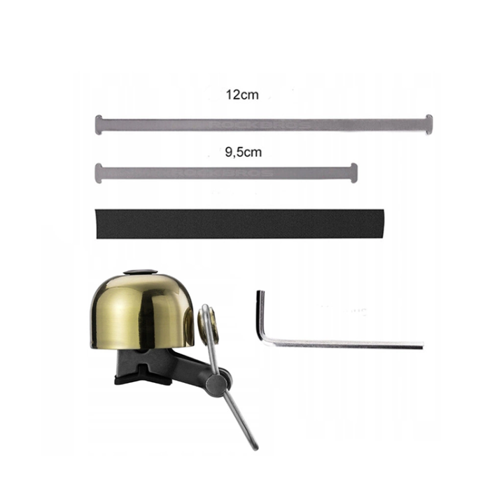 Rockbros - Rockbros Cykel Ring klocka Retro - Guld