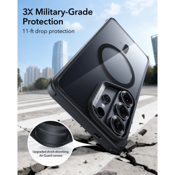 ESR - ESR Mobilskal För Galaxy S26 Ultra Magsafe Classic Hybrid - Clear/Svart