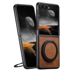 SUTENI - SUTENI Galaxy Z Flip 7 Mobilskal MagSafe G3 Waxy - Brun