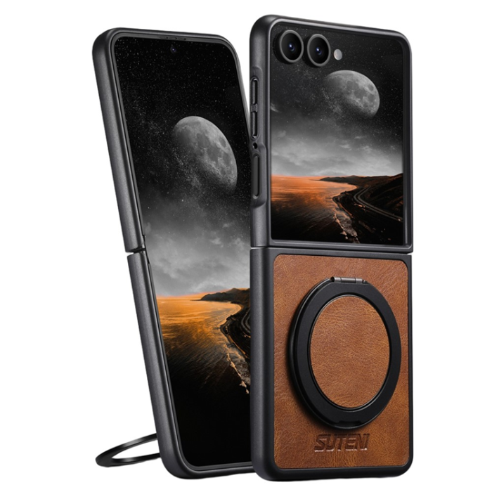 SUTENI - SUTENI Galaxy Z Flip 7 Mobilskal MagSafe G3 Waxy - Brun