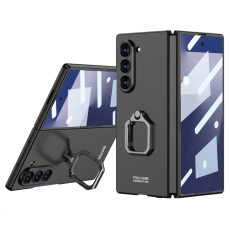 GKK - GKK Galaxy Z Fold 7 Mobilskal Ringhållare Kickstativ - Svart