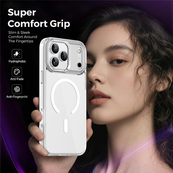 A-One Brand - iPhone 17 Pro Max Mobilskal MagSafe Transparent TPU+PC - Clear