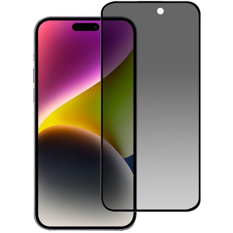 BOOM [1-Pack] iPhone 15 Plus Härdat Glas Skärmskydd Privacy - Svart | 5468 | AlltMobil