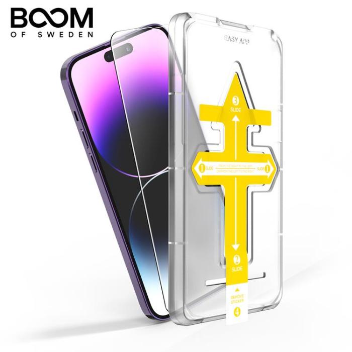 Boom of Sweden - LIVSTIDSGARANTI - BOOM iPhone 14 Pro Max Härdat Glas Skärmskydd - 2 Pack